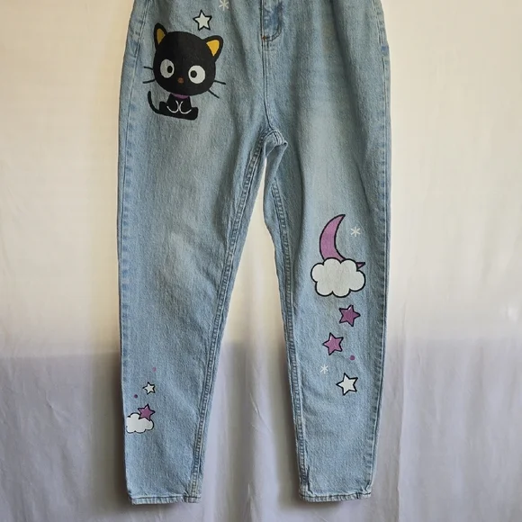Sanrio Light Blue Jeans with Chococat and Purple Moon.. - Picture 2 of 16
